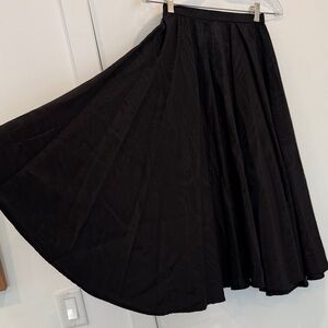 Elegant Black A-Line Women's Skirt